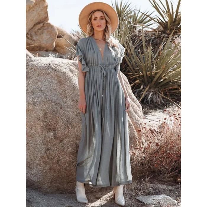 Robe Blanche Fate Taille M Détails Crochet - Occasion Très Bon état, Style Plage Décontracté