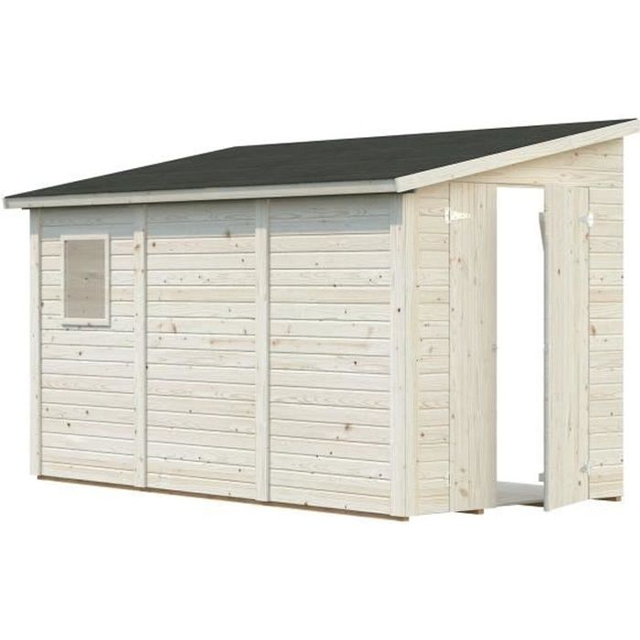 whitewood abri monopente 5 2m2 cdiscount jardin