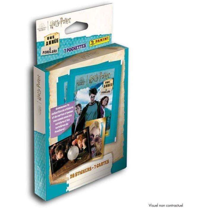 Pochette Panini Harry Potter - Une année à Poudlard - Blister 7 pochettes - PANINI