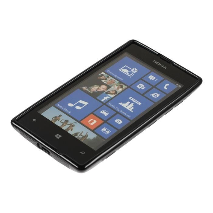 Coque Silicone Souple Pour Nokia Lumia 640XL - Noir, Neuve