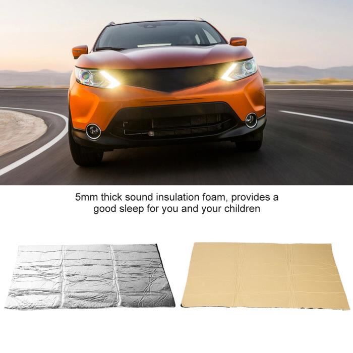 Tapis Insonorisation Voiture 10mm - Mousse Isolation Phonique & Thermique 3m², Anti-Bruit Moteur Toit Porte