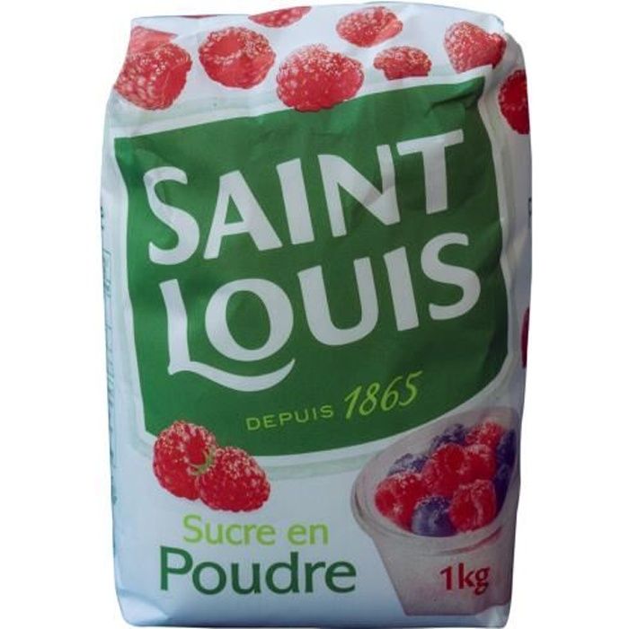 Sucre en poudre - Saint Louis - paquet 1kg - Cdiscount Au quotidien