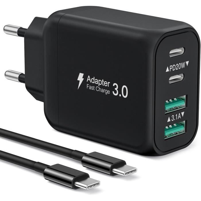 Chargeur USB-C Blackview 10W - Adaptateur Secteur Compact Pour Téléphone, Tablette, PC Portable