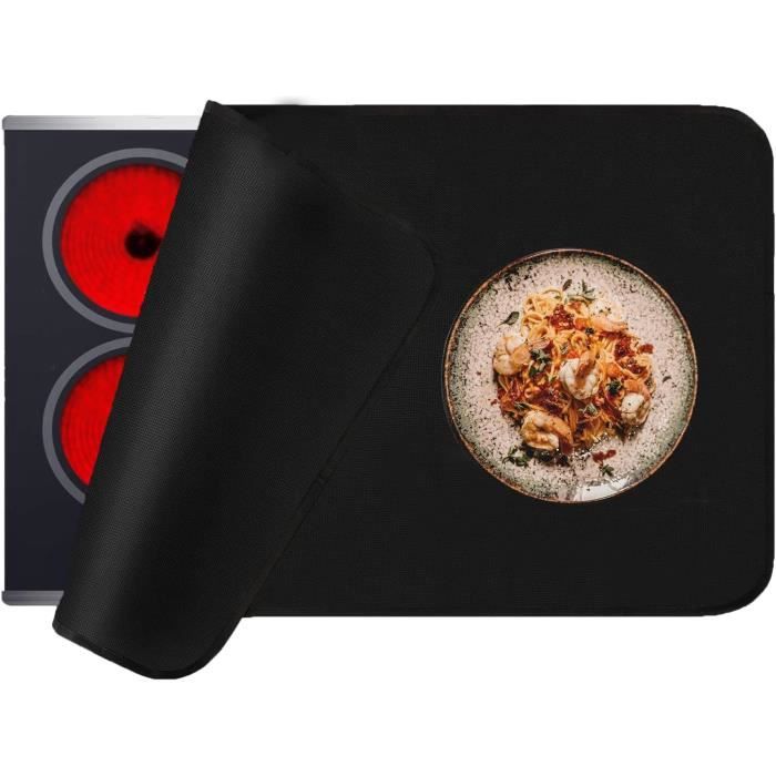Lot De 4 Tapis De Protection Pour Plaque à Induction 25 Cm Antidérapant