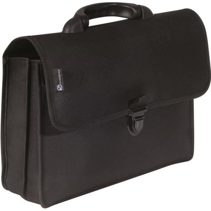 SAVEBAG Serviette porte-document - 38 cm - Noir Noir et fuchsia - Cdiscount  Bagagerie - Maroquinerie