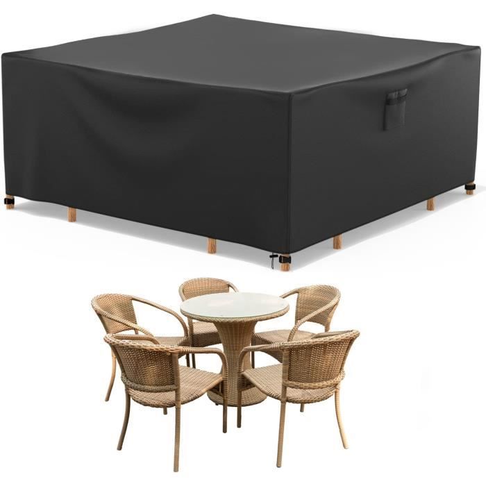BROSYDA Housse pour Salon de Jardin Extérieur (150x150x74 cm), 600D ...