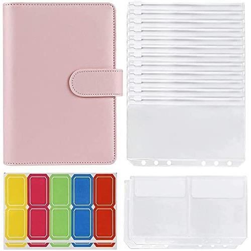 Lot 24 Pochettes Classeur A6 PATIKIL - Pochettes PVC 6 Trous Transparentes Pour Photos Et Documents
