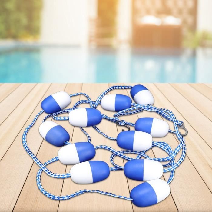 Corde De Sécurité Flottante Pour Piscine 5M - Ligne De Séparation Réutilisable - Flotteurs PVC