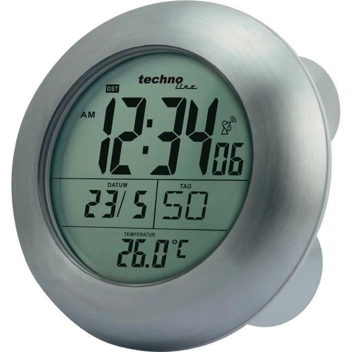 Horloge radio-pilotée de salle de bain Technoli… - Cdiscount Maison
