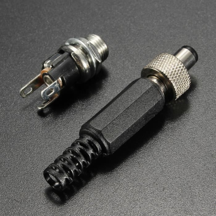 Tempsa 5 5x2 5mm Dc Prise Connecteur Plug 3 Broches Verrouillage Vis Pr Ordinateur Tablette Achat Vente Prise Tempsa 5 5x2 5mm Dc Prise Cdiscount