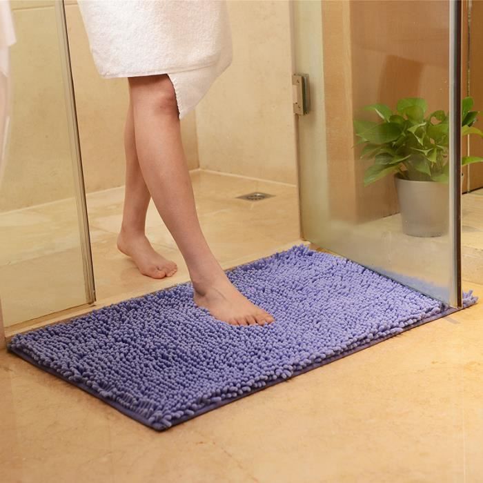 Tempsa Tapis De Entree Chenille Pour Maison Salle De Bain Maison Decoration Violet Achat Vente Tapis De Bain Cdiscount