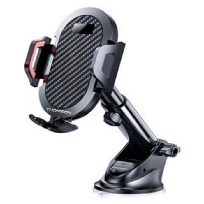 Porte téléphone THOMSON Fixation ventouse Rotatif 360° Avec bras télescopique