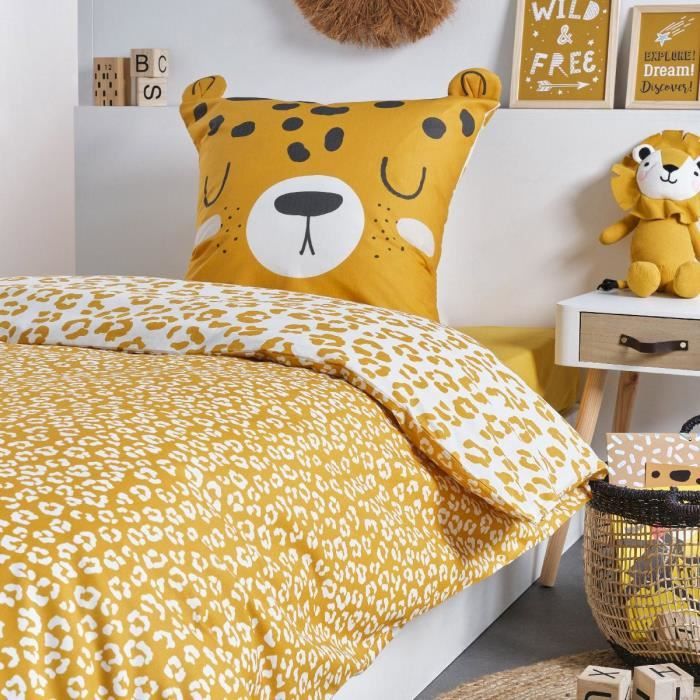 Housse De Couette 140x200 Cm Motif Tigre 3D - Microfibre Douce Avec 2 Taies D'oreiller 65x65 Cm - Parure De Lit Sauvage - 6