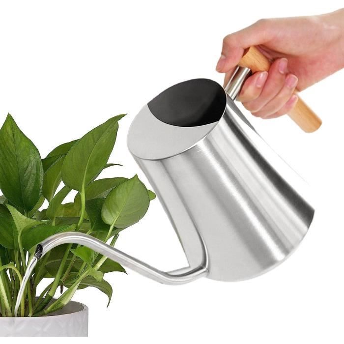 Petit Arrosoir Pour Fleurs Arrosoir Métal Petit Format - Design Long Bec Anti-éclaboussures - Capacité Pratique - Multiple Couleurs Pot Fleurs Arrosage Précis