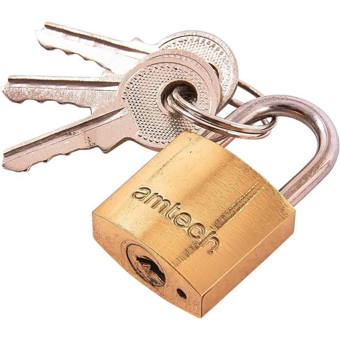 CADENAS L.20mm CORP LAITON AVEC 2 CLES