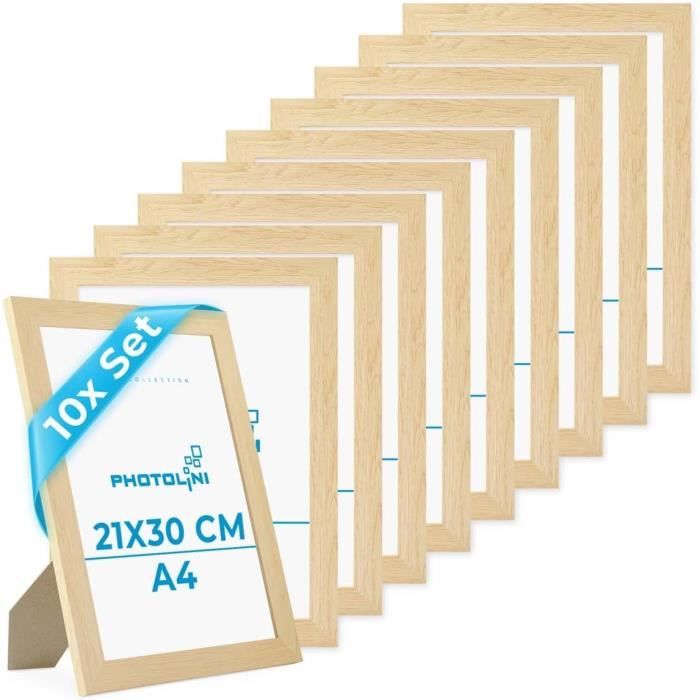 Cadre Photo Kenro Frisco – Format A4 – Bois Naturel – Poses Murales