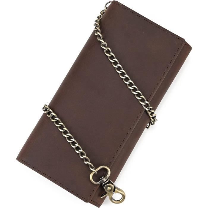 Portefeuille Chaîne Plat Porte-clés 10, 2 Set Clip pour Jeans Pochette