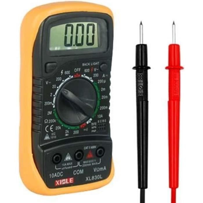 Multimètre numérique TRIXES Test de terre Voltmètre ampèremètre CA CC ohmmètre Cdiscount