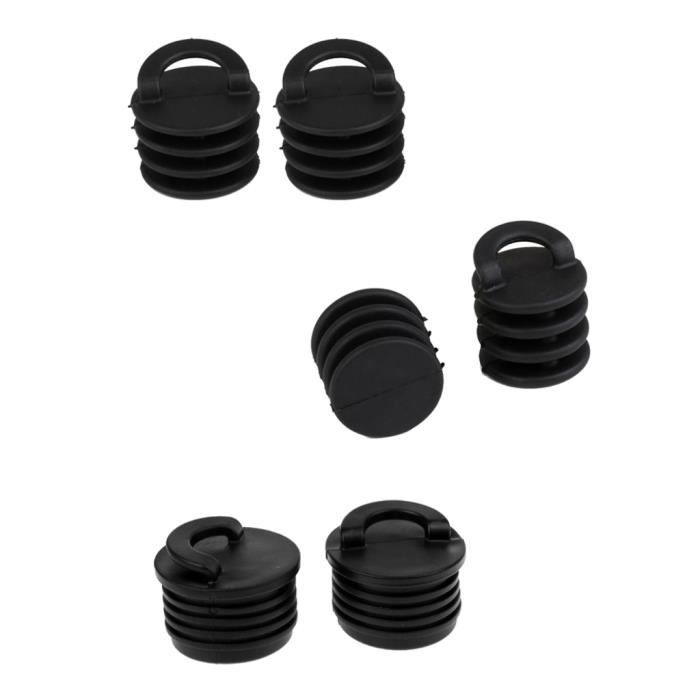 MagiDeal Lot de 2pcs Bouchon de Dalot en Nylon pour Kayak S Noir