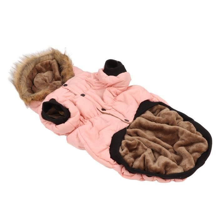 Comparer les prix de Veste d'hiver pour chien - VGEBY - Rose - Doudoune à capuche pour chien - Non imperméable