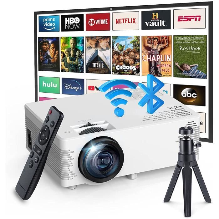 VicTsing Vidéoprojecteur WiFi avec Fonction de Bluetooth et