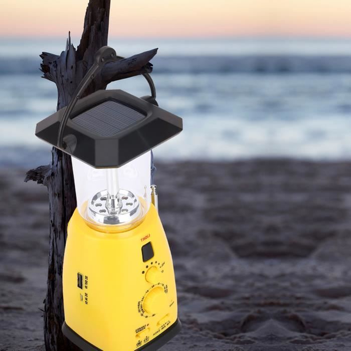 HUJ Lampe solaire de camping à énergie solaire suspension HJ011 - Sport HUJ Lampe solaire de camping à énergie solaire suspension HJ011 - Sport