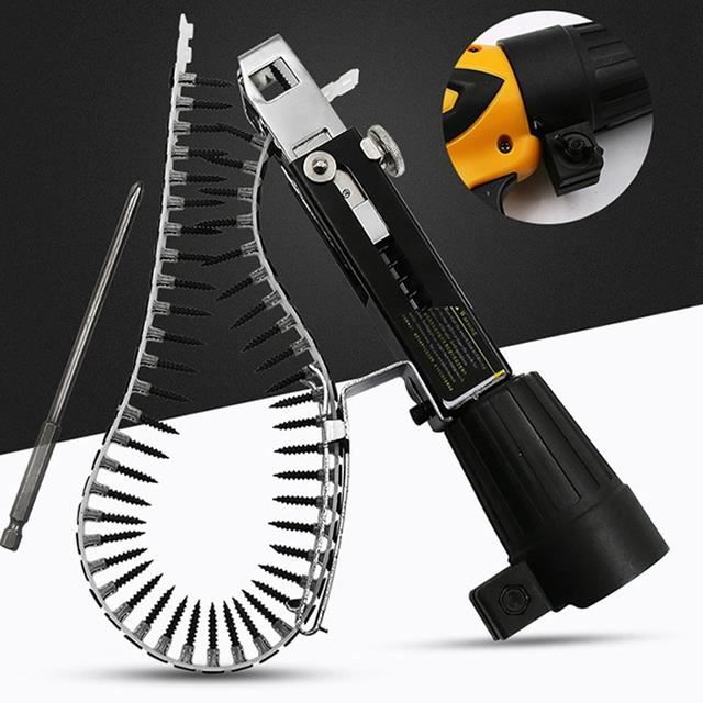 VISSEUSE - DEVISSEUSE,--Adaptateur automatique de pistolet à vis, pistolet à vis, support de clous, Kit pour perceuse électrique, ou