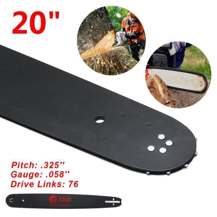 Housse De Protection Universelle Pour Barre De Tronçonneuse - Compatible 20, 22, 24 Pouces (50,8 à 61 Cm) - Noire En Plastique