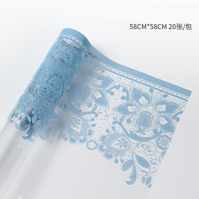 Papier D'emballage De Fleurs Bicolore, 20 Pièces/ensemble, Emballage Cadeau, Fournitures De Bouquet En Plastique étanche Pour Fleuriste