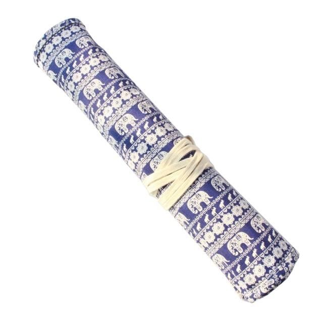 étui Rangement Peinture Trousse à Crayon Enroulable Yosoo - 22 Pochettes Pour Pinceaux Peinture Et Accessoires Accessoire Peinture Artiste