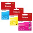 CANON Pack de 3 cartouches d'encre CLI-526 Cyan/Magenta/Jaune-1
