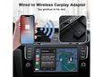 Adaptateur CarPlay sans fil pour iPhone, mise à niveau du dongle Apple CarPlay pour CarPlay filaire d'origine de voiture, Noir-1