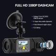 Caméra de Voiture FHD 1080P+720P Double caméra 170°avec Vision Nocturne IR, 1,5"  LCD Écran  DashCam-1