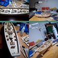 Maquette en bois de bateau voilier maison DIY - YOSOO - Décoration jouet pour enfant-1