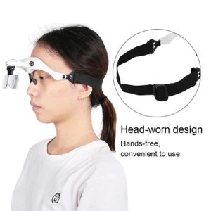 Fstore Bandeau Loupe Binoculaire Loupe Bijoux Grossissement Lentille Portable Double Lentille Lecture Bijoutier Outils Casque 4 Grossissement
