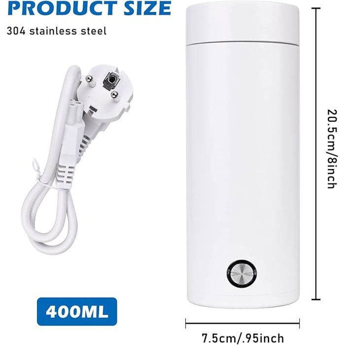 Bouilloire Électrique Portable, Petites Tasses De Voyage, 400 Ml Une Bouilloire Électrique Portable, Petites Tasses De Voyage, 400 Ml Une