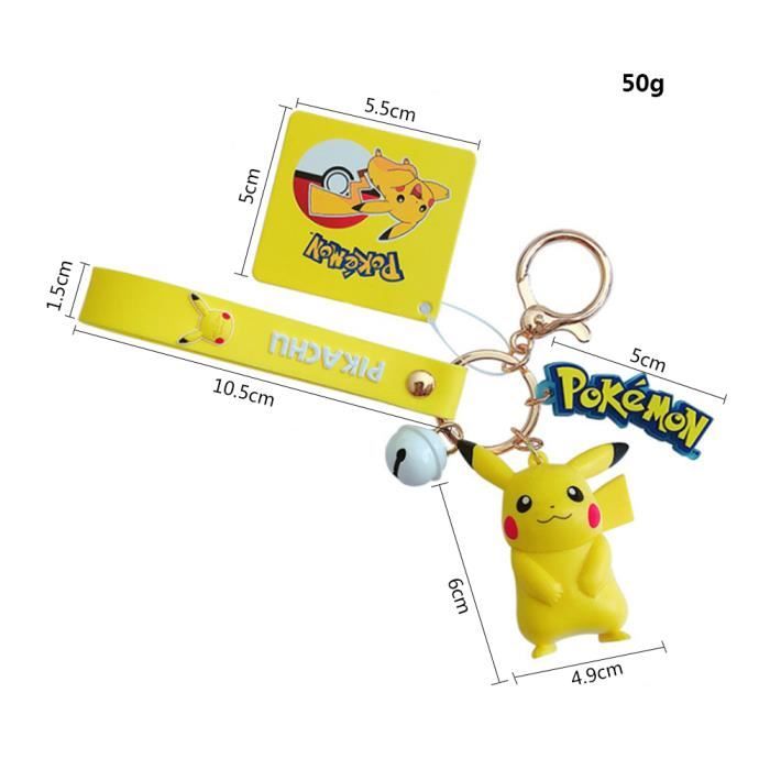0€01 sur Porte-clés Animation Pokémon Pikachu 6 cm - Porte clef - Achat &  prix