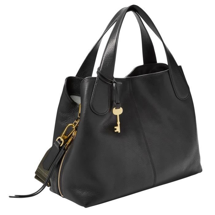 FOSSIL Maya Satchel Black 77985 Noir Cdiscount Bagagerie Maroquinerie