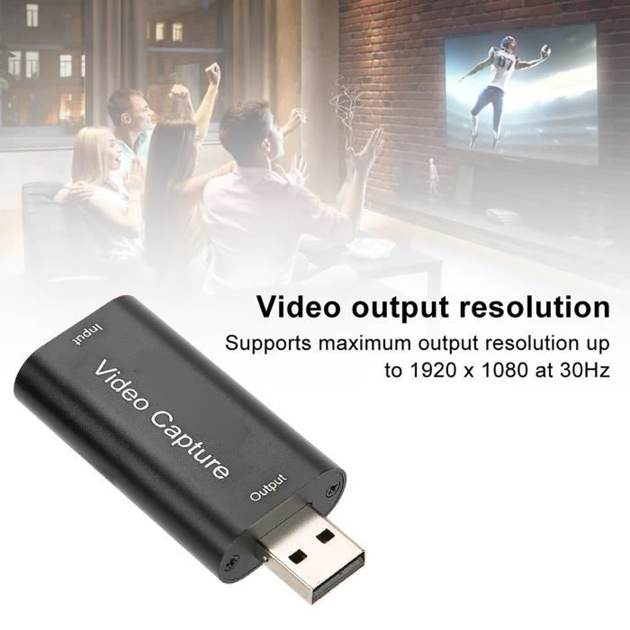 Carte De Capture Péritel USB 2.0 - Pour Enregistrement Vidéo Et Streaming - Compatible PAL/NTSC Convertisseur Vidéo PAL NTSC