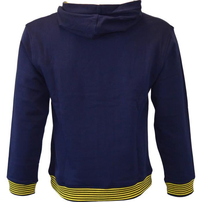 Sweat Capuche FC Barcelone – Gris Et Noir – Taille M – Graphique Barca