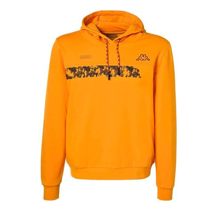 Sweat a Capuche Orange Homme Kappa Gino Orange Cdiscount Pret a Porter