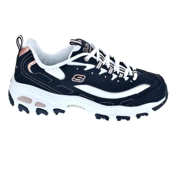 Baskets basses SKECHERS D Lites Femme Synth tique Lacets