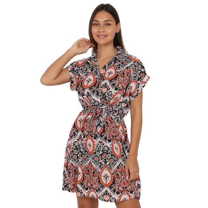 Robe fluide ceinturée shop