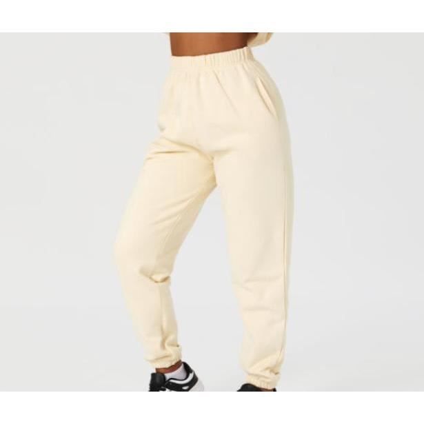 TBSCWYF Pantalon Jogging Femme Coton Taille Haute Bicolore – Pantalon Yoga Fitness Décontracté Hiver