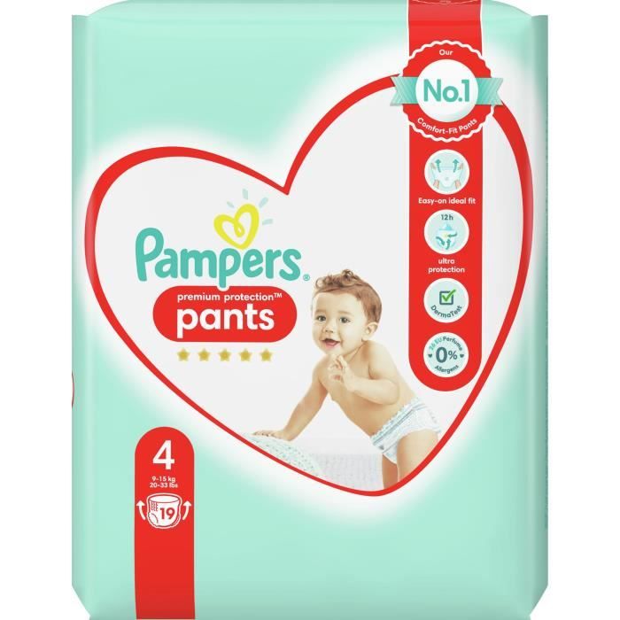 Pampers Couches culottes Premium Protection Pants taille 4 9-15 kg