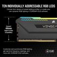 Mémoire RAM - CORSAIR - Vengeance RGB Pro SL DDR4 - 16GB 2x8GB DIMM - 3200 MHz  - 1.35V - Noir (CMH16GX4M2E3200C)-2