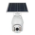 GOBRO Caméra de sécurité solaire d'extérieur alimentée par batterie sans fil WiFi 1080p, WIFI solaire PTZ-2