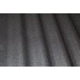 Plaque acier ondulée réversible noir mat - rouge mat 200x90cm - MCCOVER - Idéal pour couverture ou bardage-2