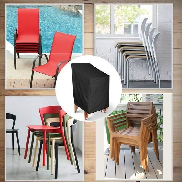 Housse de chaise de patio Housse de rangement imperméable pour meubles  extérieur