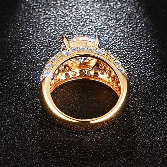 Bague de mariage pour femme Taille 55 18k jaune plaqu or Anneau